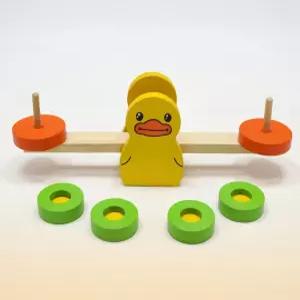 목각시소 오리 공룡 원목 시소 KC인증 어린이집 유치원 균형감각 교구