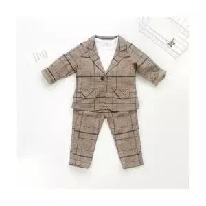 팜므 유아정장 아동 유아 럭셔리 돌아기 브라운 2종정장 세트설날