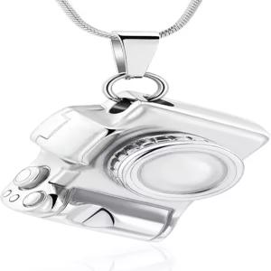카메라 화장 주얼리 유골함용 목걸이 사랑하는 사람들을 위한 스테인리스 스틸 기념 펜던트 디지털 유품