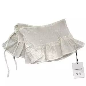 [SBD] 레이스 시스루 여자 레이어드 스커트 치마 랩업