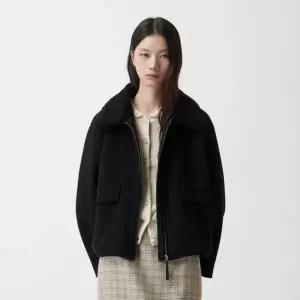 [롯데백화점]쥬크 핸드메이드 퍼 카라 집업 숏 코트 Z254MSG506