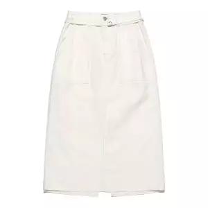 매장정품 LEE 데님 린넨 미디 스커트 에크루 LE2502SR74EC 238092