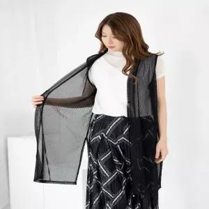 [모슬린]엄마옷 조끼 롱 망 시스루 603FGH287 마담중년여성빅사이즈50대60대