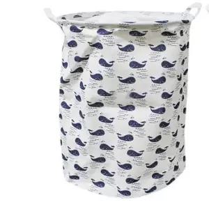 [반려] 빨래바구니 세탁함 빨래통 분리수거함 캐릭터 원형 수납함