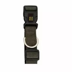 [반려] 애견 면 목줄 카키 강아지목걸이줄 반려견목줄 개리드줄