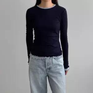 [SBD] 슬림 레이어드 에투르 국내제작 프릴 티셔츠 티