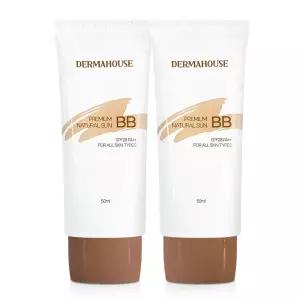 프리미엄 내츄럴 썬+비비크림 50mlx2개/자외선차단 잡티&결점커버