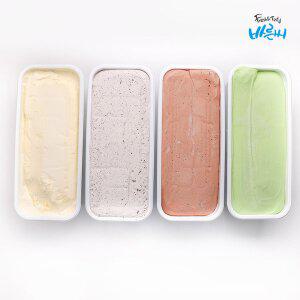 [바른씨](냉동배송) 라벨리 아이스크림 바닐라 딸기 초코 녹차 쿠앤크 블루베리 요거트