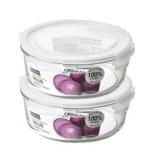 [글라스락] 클래식 화이트에디션 원형 2050ml 2조 세트