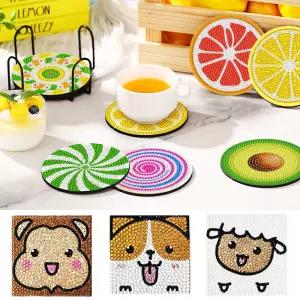 컵받침 만들기 보석십자수 컵받침대 재료 DIY 세트