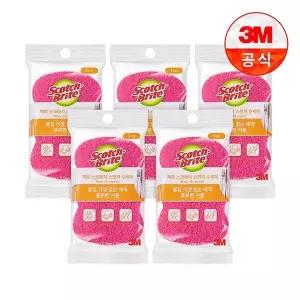 [3M]제로스크래치 스폰지수세미 1입(흠집방지용) 5개세트