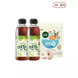 [하프클럽/샘표]샘표 연두 순 830ml 2병+new연두링 바지락해물 80g 증정