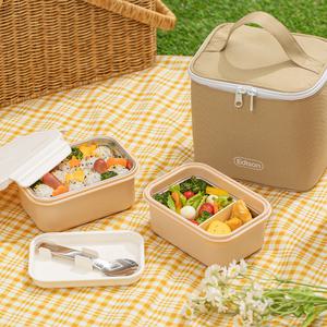 에디슨 어린이집 유치원 소풍 도시락 스텐 도시락 가방 세트