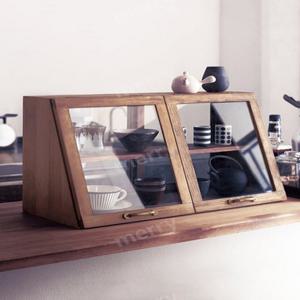 우드쇼케이스 다기장 카페 진열대 빈티지 상품 디저트 그릇