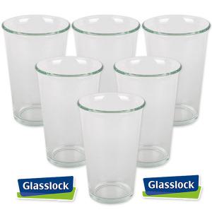 글라스락 샤이닝유리머그 내열강화텀블러(380ml)-6P세트 카페유리컵 쥬스컵 하이볼잔 커피컵 물컵