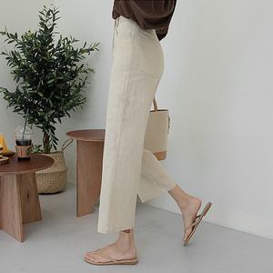 [시크릿라벨] 일자핏하이웨스트린넨슬랙스