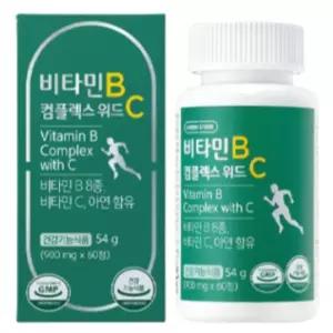 그린스토어 비타민B 컴플렉스 위드C 활력 에너지 60정
