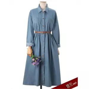 [쉬즈나인]케세라 오픈 청 원피스_P321267639