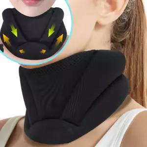자세교정 목 보호대 밴드 찍찍이 벨크로 경추 일자 거북 턱받침대 넥 가드 굽은 펴주는 쿠션형 지지대