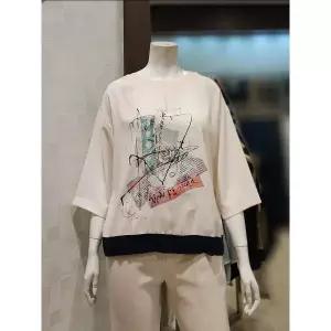 [벨라디터치] V1E2BL49 밑단 스트링 블라우스 (P003570884)