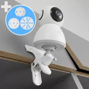 홈캠거치대 집게형 클립 마운트 브라켓 무타공 헤이홈 타포 이글루캠 티피링크 샤오미 호환