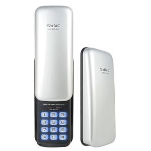 솔리티 SYNC SR-05N 실버 번호전용 키없음 방화문용 보조키 도어락 1way 번호키 버튼식 커버형 가성비굿 안전