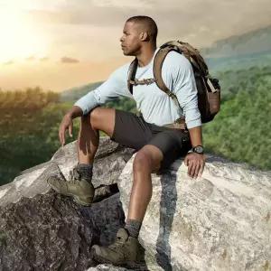 CQR 루틴 발수 밴딩 버뮤다 스판 등산 캠핑 작업복 반바지