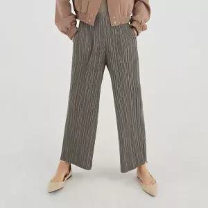 [플리츠미](대구신세계)세미 와이드 플리츠 팬츠_HPPTF024H34