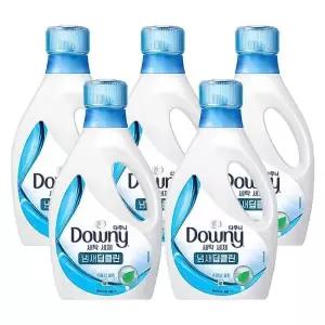 다우니 프리미엄 액체형 세제 냄새딥클린 블루 1.0L 5개 DC