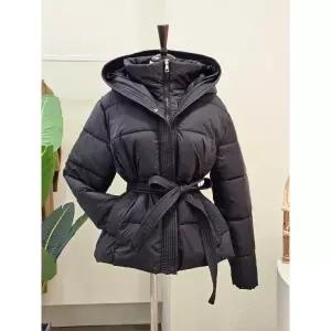 [대구백화점][4CUS]하이넥 후드 벨티드 패딩 점퍼(25FW4K9JP5014)