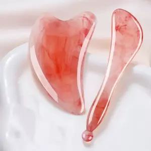 리프팅 하트 괄사 지압봉 지압괄사 세트 2P 2Color 괄사마사지기 하트괄사