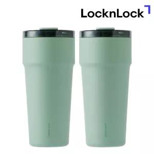 락앤락 메트로 탑핸들 세라믹 보온보냉 텀블러 900ml 그린 2개 스테인리스 티머그 TOP_LHC4419KKIs2
