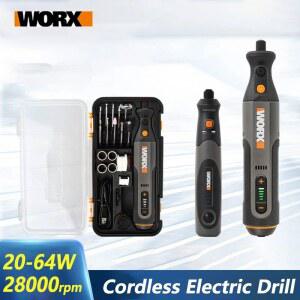 미니그라인더 Worx 무선 미니 조각 연삭 가변 속도 핸들 도구 ACC 회전 공구 USB 충전기 WX106 WX750 4V 8V