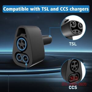 테슬라 모델 3/X/Y/S EV 충전기 DC 어댑터 CCS1 250KW 변환기