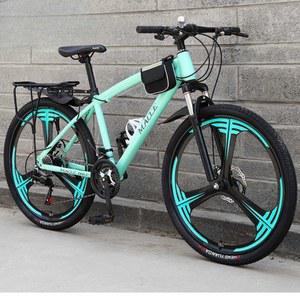 성인 남성 여성 청소년 산악 24인치 21단 자전거 블랙