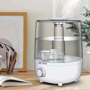 ( )UEH-9090 대용량 초음파가습기 4L 통세척 간편세척 저소음 듀얼 사무실 가정용 상부급수형 필터없는 가