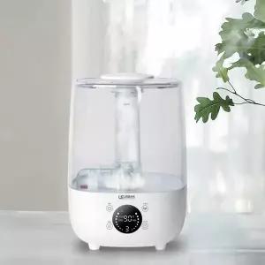 ( )UEH-D4L 대용량 초음파 가습기 4L 통세척 간편세척 저소음 듀얼 사무실 가정용 상부급수형 필터없는 가