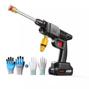 엘리반 48V 고압 전동 세차건 휴대용 가정용 무선 충전식 세차기