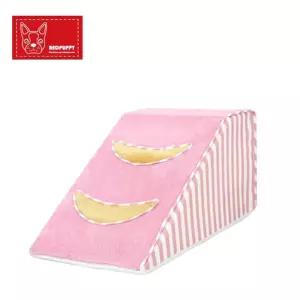 (레드퍼피) 버스틴삼각펫스텝(바나나핑크)강아지논슬립계단 침대 반려견 애견