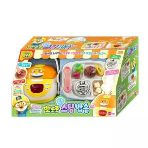 뽀로로 스팀밥솥 식판 숟가락 포크 주걱 보관함 밥짓기 작동완구 역할놀이 소품 선물