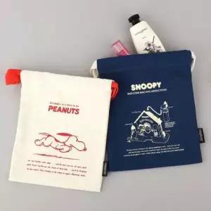 [JED] 75주년 사무용품 스누피 스트링 피너츠 파우치