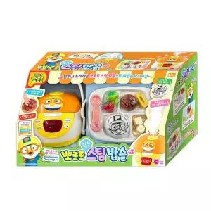 뽀로로 스팀밥솥 식판 숟가락 포크 주걱 보관함 밥짓기 작동완구 역할놀이 소품 선물