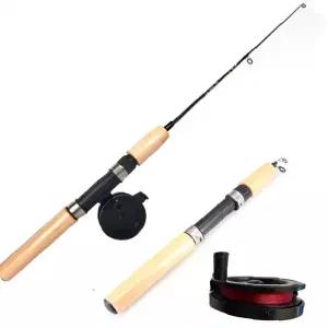 휴대용 미니 낚시대 릴 세트 계곡 피라미 송어 쏘가리 소형 펜 낚시 어린이