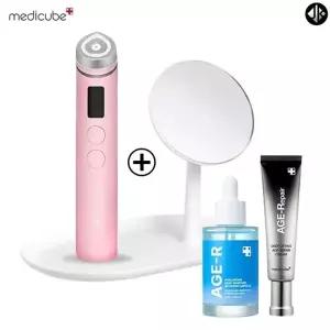 [메디큐브] 부스터프로 핑크 + 탁상거울 + 히알루로닉 딥 모이스처...