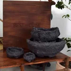 [셀러에이드]분재용 미니 화분 실내 가드닝 인테리어 소품 22x11cm