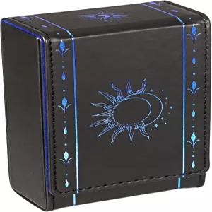 JUXYES PU 가죽 타로 카드 보호 케이스 선문 패턴 디자인 덱 보관 파우치 소지용 백 및 스탠다드 사이즈