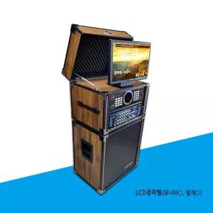 금영 KMS-S800 반주기, 우드 LCD장착형케이스 이동식노래방기기 세트+무선마이크 선택