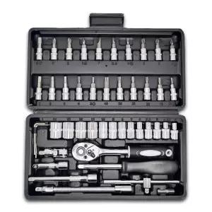 [RIZPICK]복스세트 복스알 1/4 46p 육각비트소켓 렌치 복스알연결대