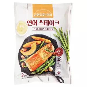 균형잡힌 한끼 연어스테이크 2인분 (냉동) 500g 1개