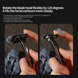 크롬 이중날 안전면도기 반날 면도기 선물세트 남성용 금속 손잡이 면도기